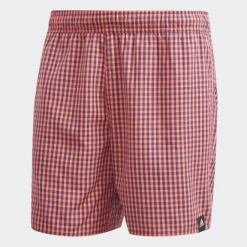 Bañador Adidas CHECK CLX Rojo/cuadros Hombre