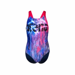 Bañador Arena 1P Comet Swim Pro Back Azul Rosa Niña