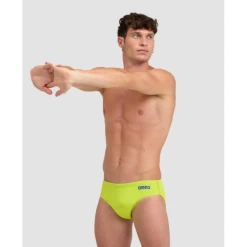 Bañador Arena Briefs Solid Verde Neon Hombre