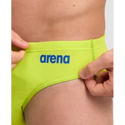 Bañador Arena Briefs Solid Verde Neon Hombre -Tienda Barata Nadar Equipo banador arena briefs solid verde neon hombre 3