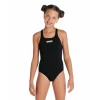 Bañador Arena Pro Solid Negro Niña -Tienda Barata Nadar Equipo banador arena pro solid negro nina