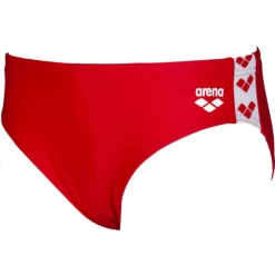 Bañador Arena Slip Team Fit Brief Rojo Niño