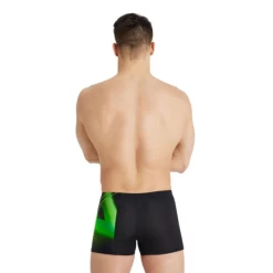 Bañador Arena Swim Short Placement Negro Verde Hombre -Tienda Barata Nadar Equipo banador arena swim short placement negro verde hombre 5