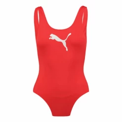 Tienda Barata Nadar Equipo 14 Bañador Natación Puma Swimsuit Rojo Mujer