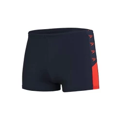 Bañador Speedo Boom Logo Splice Aquashort Marino Rojo Hombre