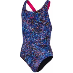 Bañador Speedo Digital Allover Leaderback Azul Muti Niña