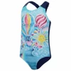 Bañador Speedo Digital Placement Swimsuit Azul Niña -Tienda Barata Nadar Equipo banador speedo digital placement swimsuit azul nina
