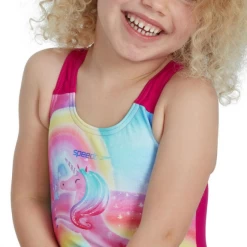 Bañador Speedo Digital Placement Swimsuit Rosa Niña -Tienda Barata Nadar Equipo banador speedo digital placement swimsuit rosa nina 2