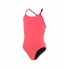 Bañador Speedo Lane Line Back Solid Coral Niña -Tienda Barata Nadar Equipo banador speedo lane line back solid coral nina