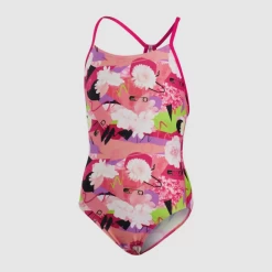 Bañador Speedo Punk Floral Lane Line Rosa Niña