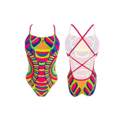 Bañador Turbo Patron Sirene Technic Flúor Multi Mujer