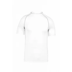 Camiseta Manga Corta Surf Con Proteccion UV Blanco Niños