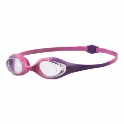 Gafas Natación Arena Spider Violeta Lente Transparente Niña