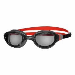 Gafas Natación Zoggs Phantom 2.0 Negro Rojo Lente Ahumada