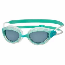 Gafas Natación Zoggs Predator Verde Agua Lente Ahumada