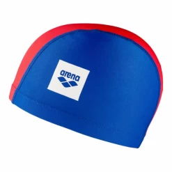 Gorro Natación Arena Lycra Unix II Azul Rojo Junior
