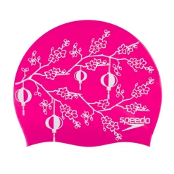 Gorro Natación Speedo Slogan Print Rosa Lámparas Chinas
